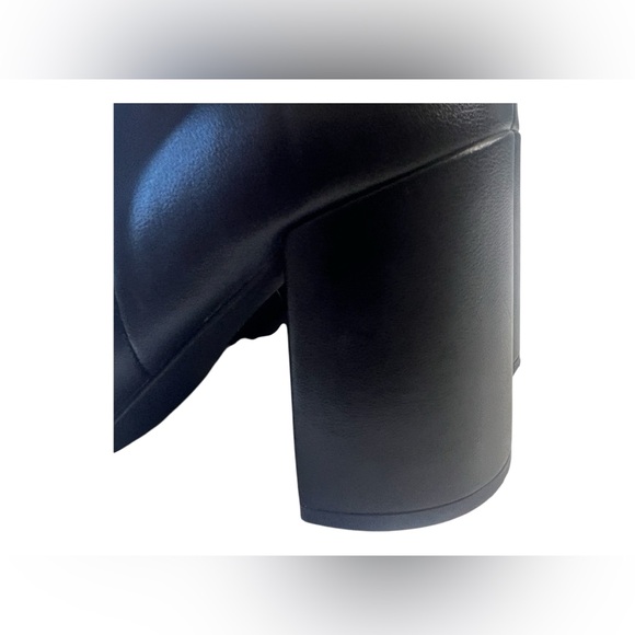 Steve Madden Lizah Women’s Black Casual Minimalist Knee Heel Boot Size 9.5 - Picture 7 of 12